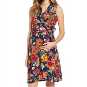 Angel Maternity floral print wrap dress
